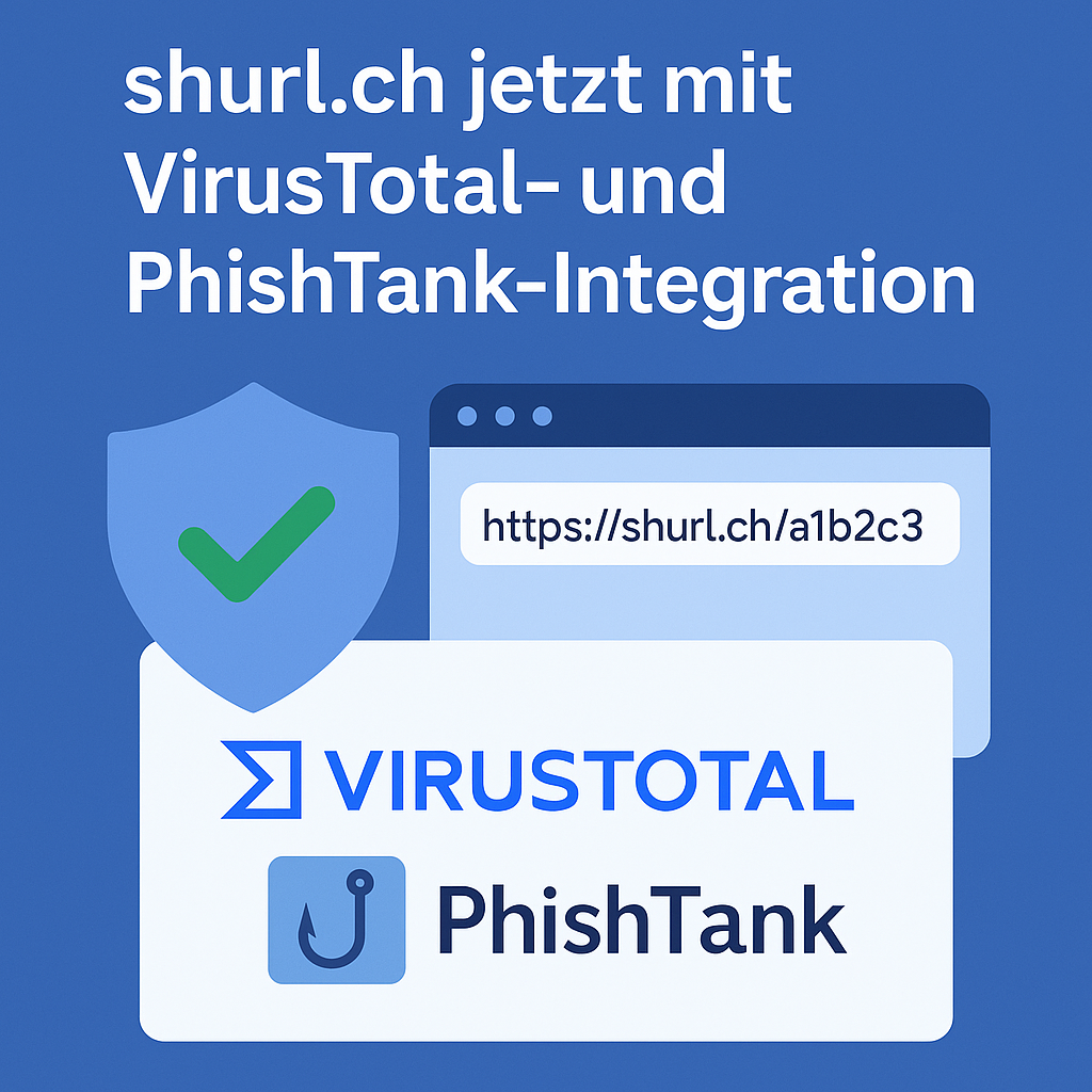 shurl.ch now with VirusTotal and PhishTank integration